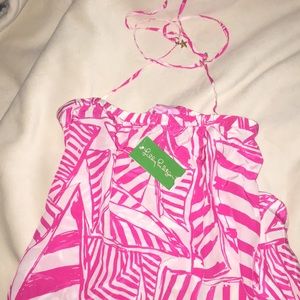 Lilly Pulitzer Silk Halter Top